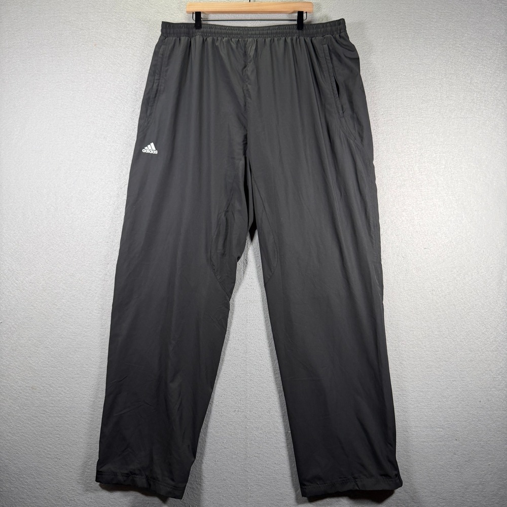 Adidas Team Performance ClimaProof Mens Black Polyester Athletic Track Pants 2XT